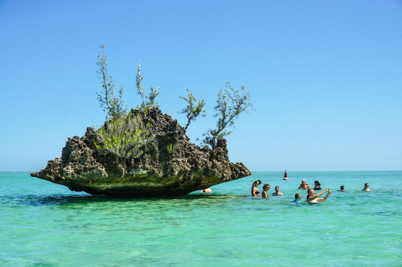 a-group-of-people-swimming-in-the-ocean-mauritius