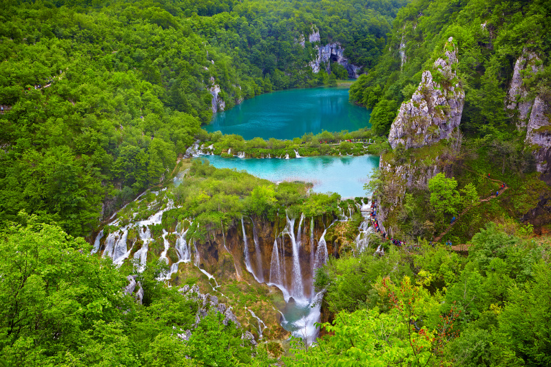 Breathtaking-view-in-the-Plitvice-Lakes-National-Park-Croatia