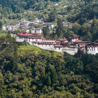 Central Bhutan, the Trongsa Dzong, the biggest forteress in Bhutan, Asia