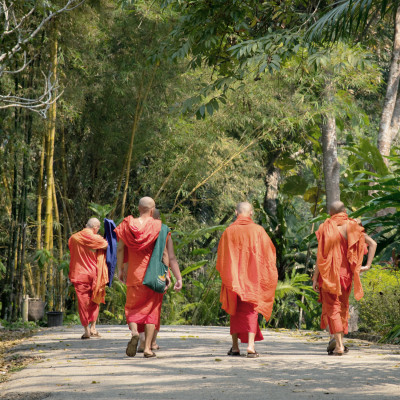 Buddhist Monks, Cambodia, Asia
