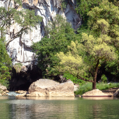 Northwest entrance into one of southeast Asia's geological wonders and a highlight of Laos, Asia
