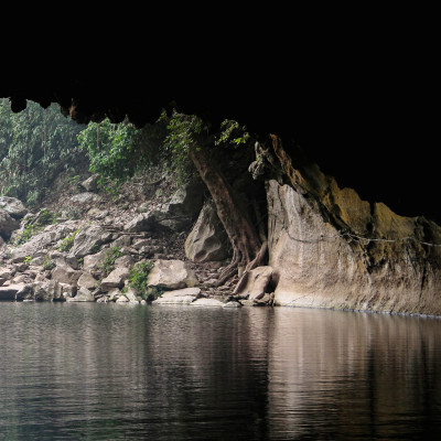 Tham Kong Lo Cave in Laos, Asia