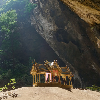 Pavillon in Phraya Nakorn cave nearby Hua Hin , Thailand . National Park Khao Sam Roi Yot