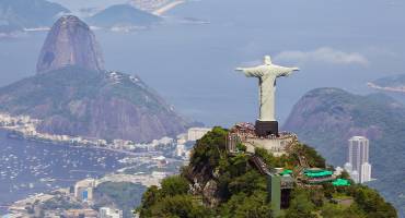 Enchanting Travels Brazil Tours Aerial view of Christ Redeemer and Corcovado Mountain