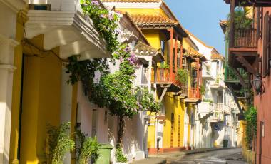 Colorful Cartagena streets Colombia Tours