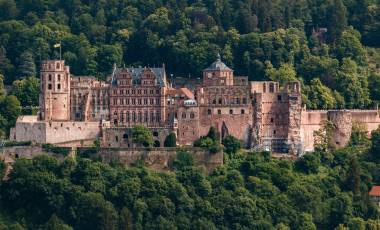 The castle (castle ruin) in Heidelberg, Baden Wuerttemberg, Germany, Europe