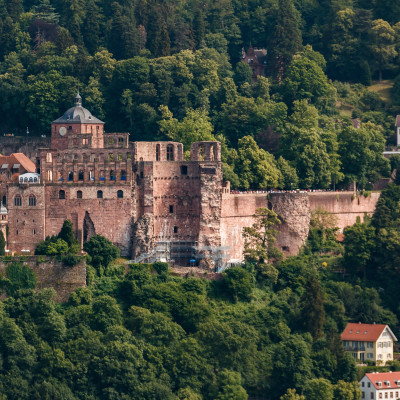 The castle (castle ruin) in Heidelberg, Baden Wuerttemberg, Germany, Europe