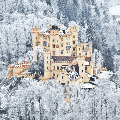 The castle of Hohenschwangau in Germany, Bavaria, Europe