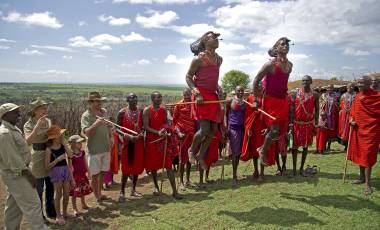 Maasai dance in Masai Mara