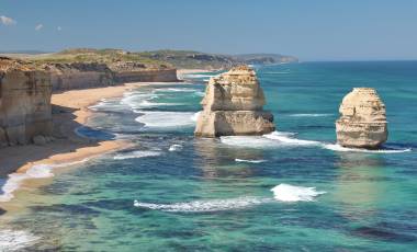 Twelve apostles marine national park at sunset, Great Ocean Road at Port Campbell, Victoria, Australia - oceania tours