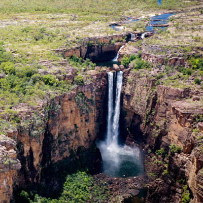 Jim Jim Falls from above, Kakadu. Top End, Northern Territory, Australia - oceania tours