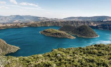 Cuicocha crater lake, Reserve Cotacachi-Cayapas, Ecuador, South America