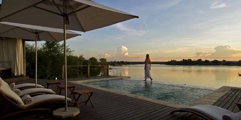 Pool at Victoria Falls Hotel, Victoria Fall, Zimbabwe