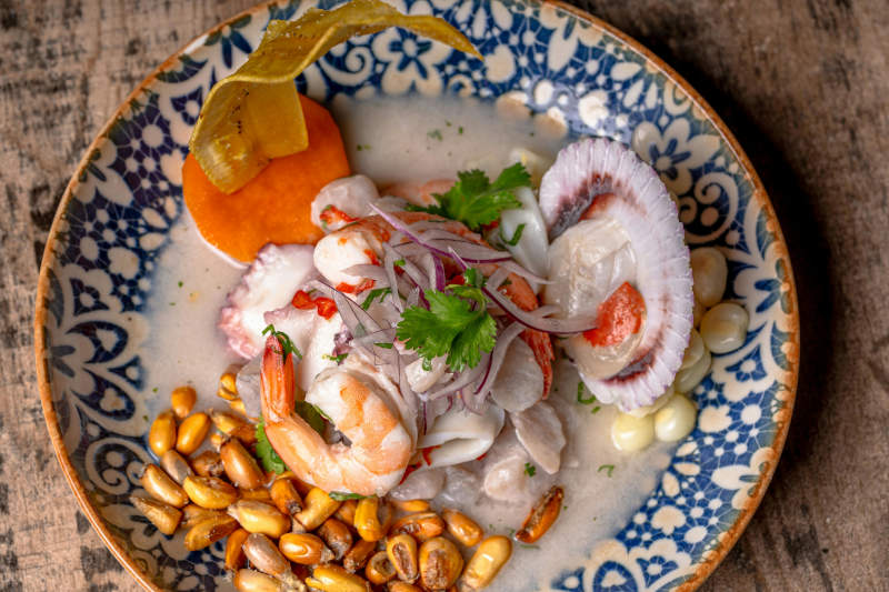 Exquisite-Peruvian-Ceviche-on-Decorative-Plate