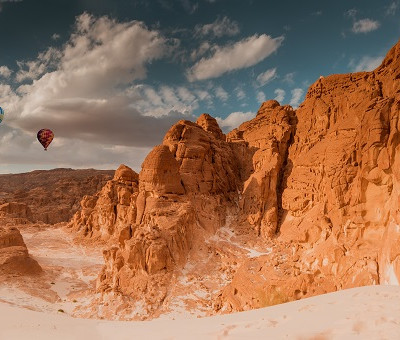 Around the world series - Hot air balloon over Namibia