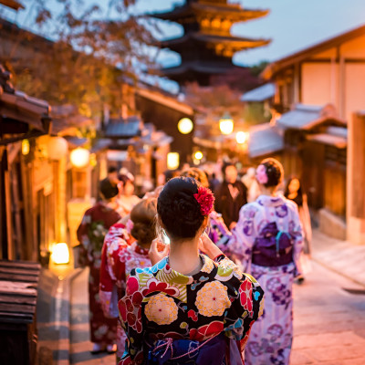 Geishas in Kyoto, Japan