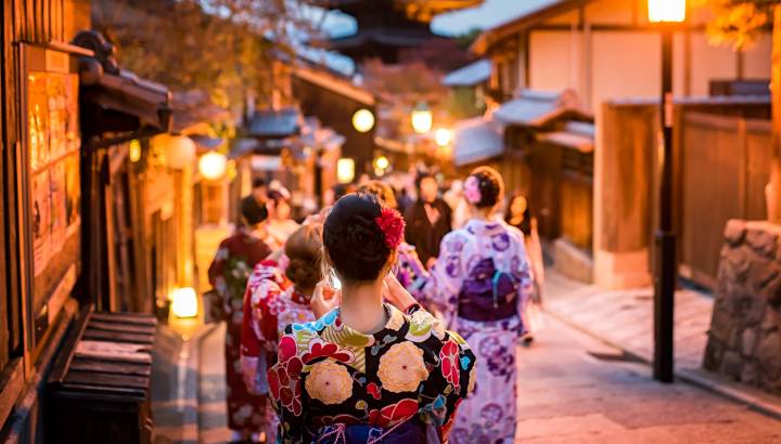 Geishas in Kyoto, Japan
