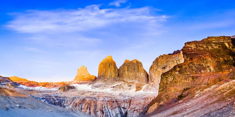 Laguna in Torres del Paine National Park Patagonia