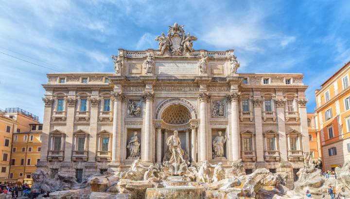 Trevi Fountain in Rome, Italy